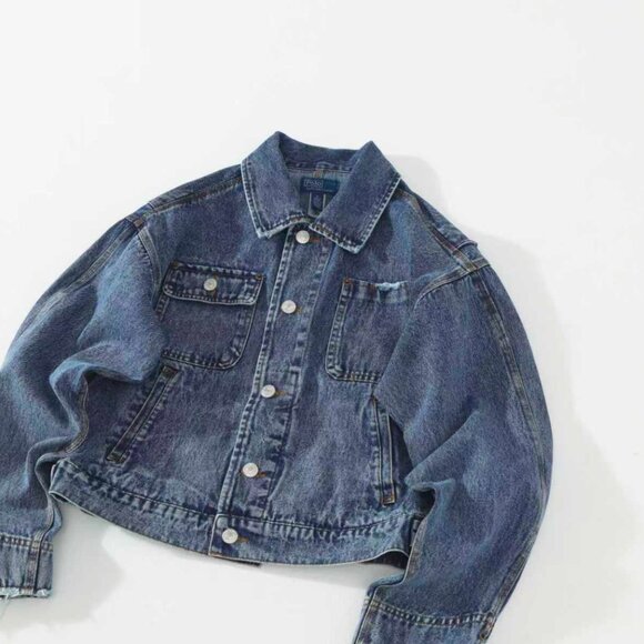 Polo Ralph Lauren Denim Dungaree Jacket Auth - Picture 4 of 16